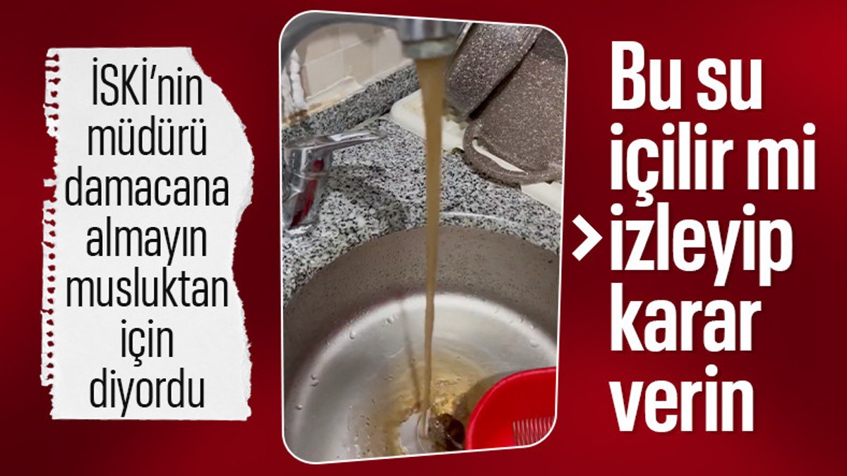 İstanbul’un Fatih ilçesinde musluklardan çamurlu su akıyor
